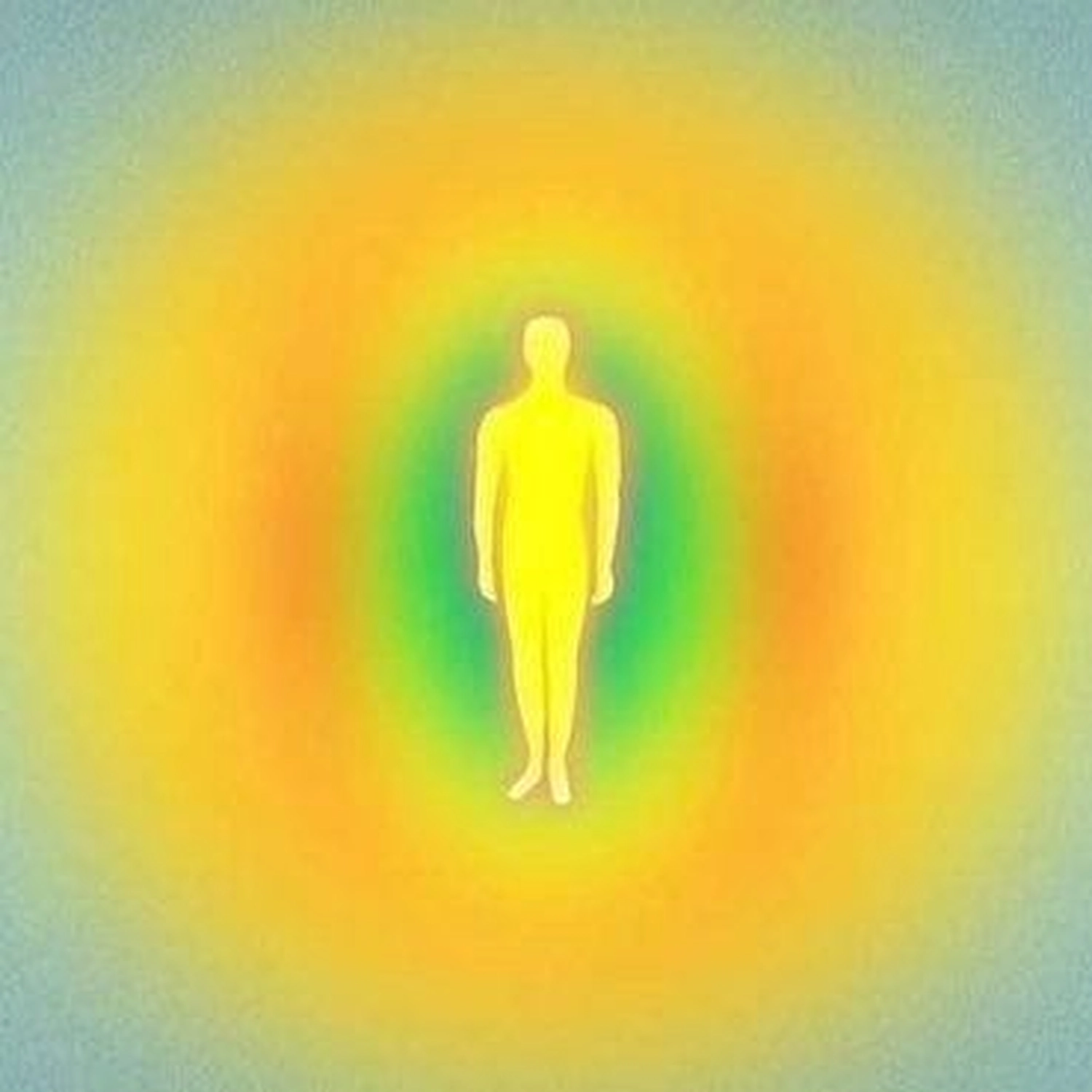 Sirima Miller – LEBENS(T)RAUM für Körper, Geist & Seele – eine menschliche Silhouette umgeben von einer gelben und grünen Aura, die im metaphysischen Glauben auf eine Mischung positiver Persönlichkeitsmerkmale hinweist. Diese Farbkombination wird im Allgemeinen mit Gleichgewicht, Wachstum, Intellekt und Mitgefühl in Verbindung gebracht.